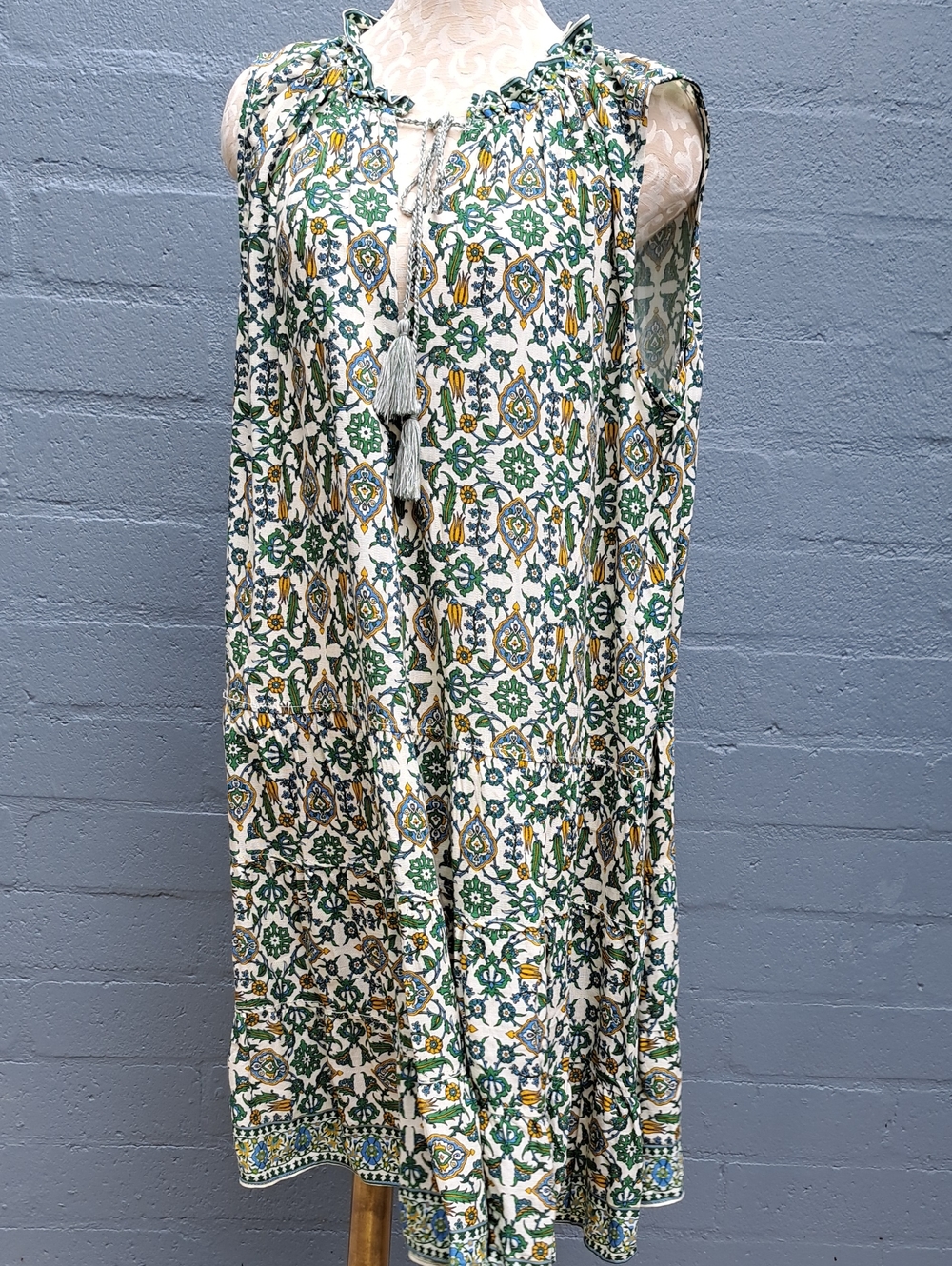 Max Studio Dress with Tassel Tie